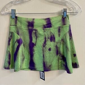 I.AM.GIA Women’s Size XS Hibiscus Purple & Green Anthea Mini Skirt New with Tags